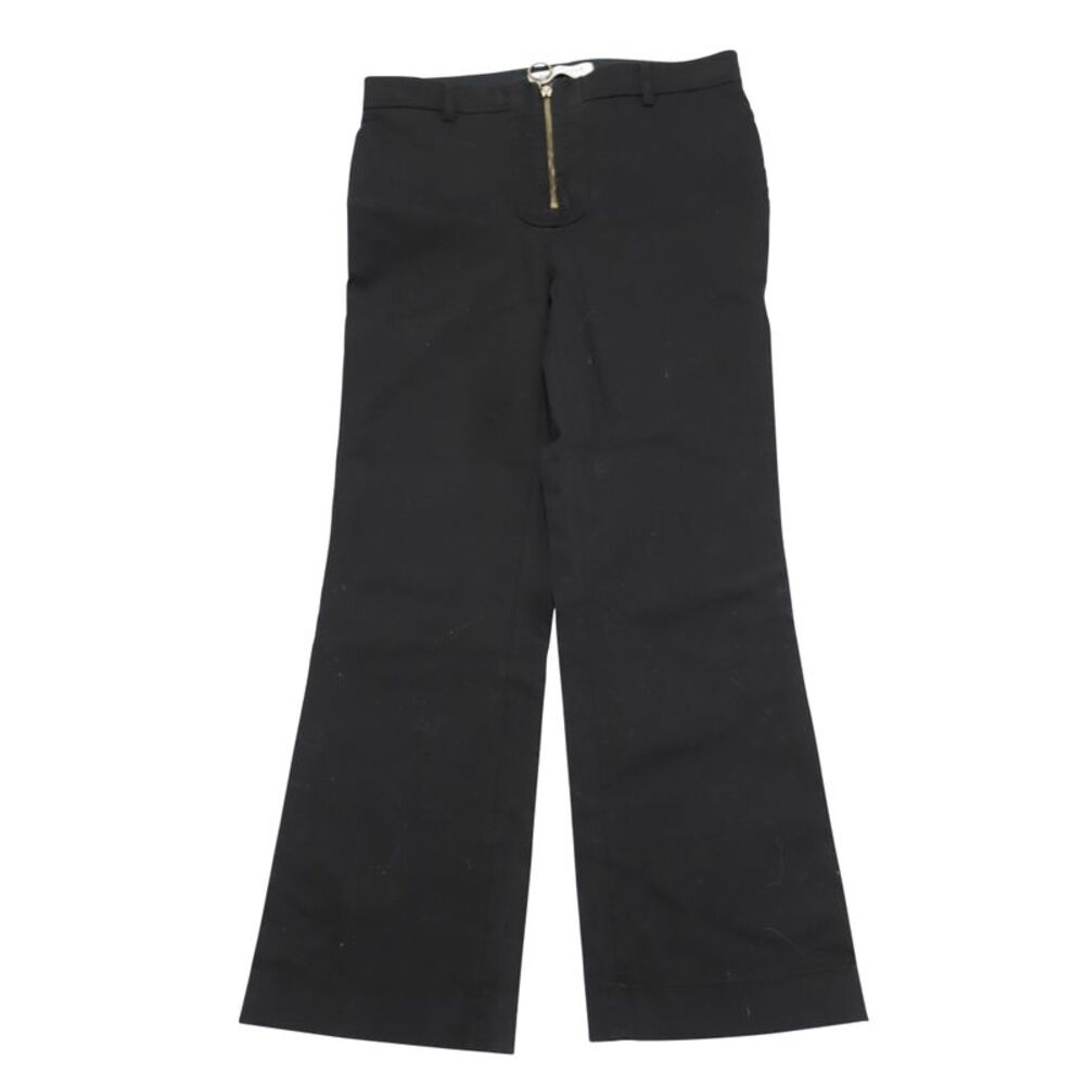 Philosophy Di Lorenzo Serafini Pants with Gold Zip Detail in Black Cotton